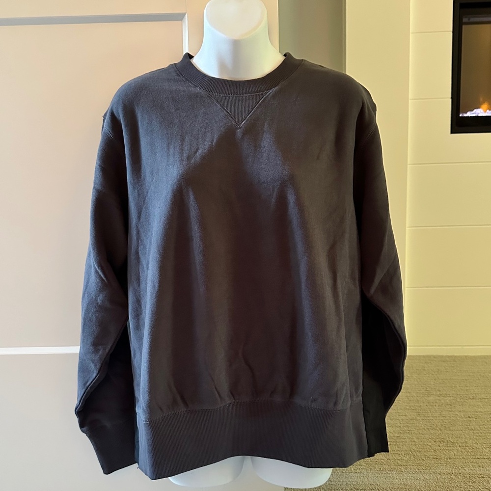 NWT!! Thakoon Charcoal Gray Crewneck Sweatshirt with bow in back